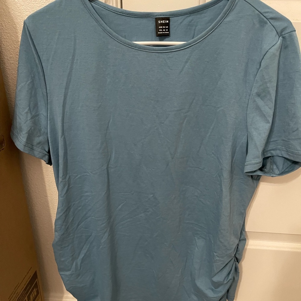 Blue Maternity shirt